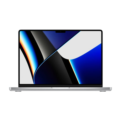 MacBook Pro 14" 2021 M1 Pro sølv – forfra