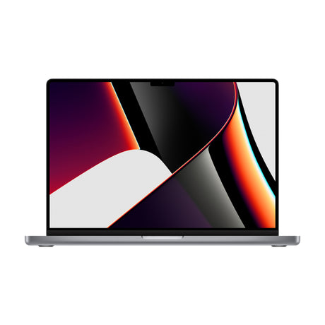 MacBook Pro 16" 2021 M1 Max space grey – forfra
