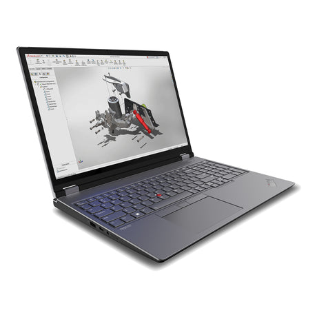 Lenovo ThinkPad P16 Gen 2 - venstre side med porte