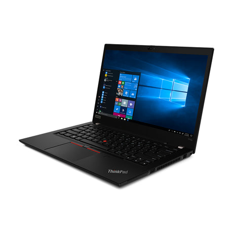 Lenovo ThinkPad P43s - set skråt forfra med åben skærm