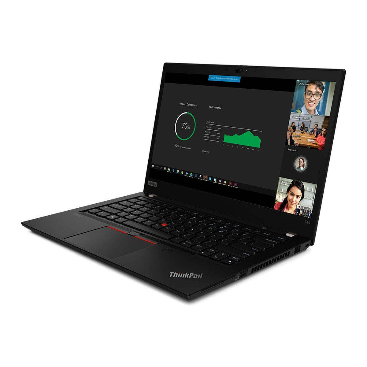 Lenovo ThinkPad T14 1. gen. - åben skærm og tastatur