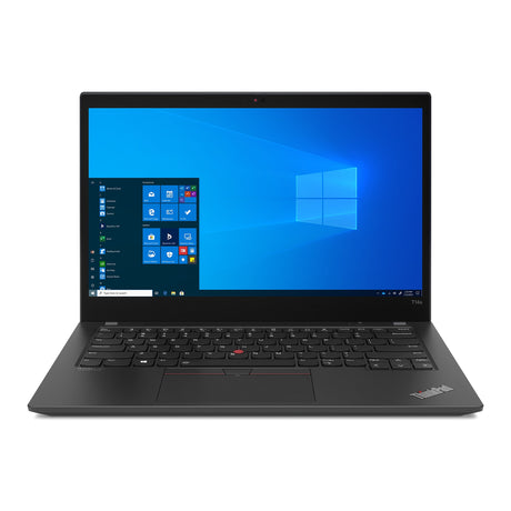 Lenovo ThinkPad T14s 2. gen. - forfra med åben skærm