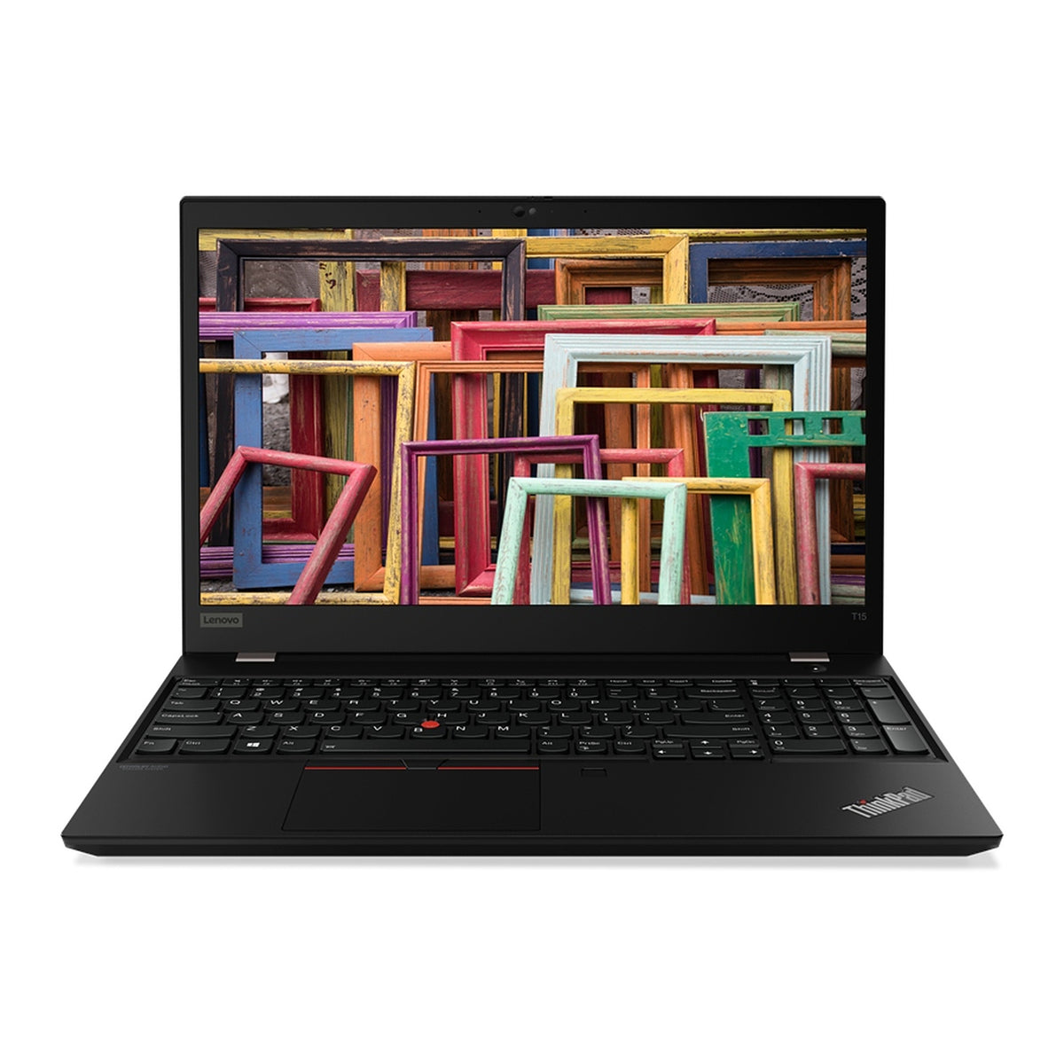Lenovo ThinkPad T15 1. gen. - forfra med åben skærm