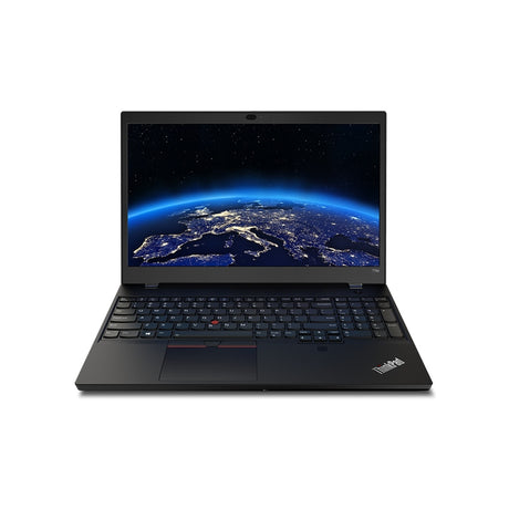 Lenovo ThinkPad T15p 2. gen. - forfra med åben skærm