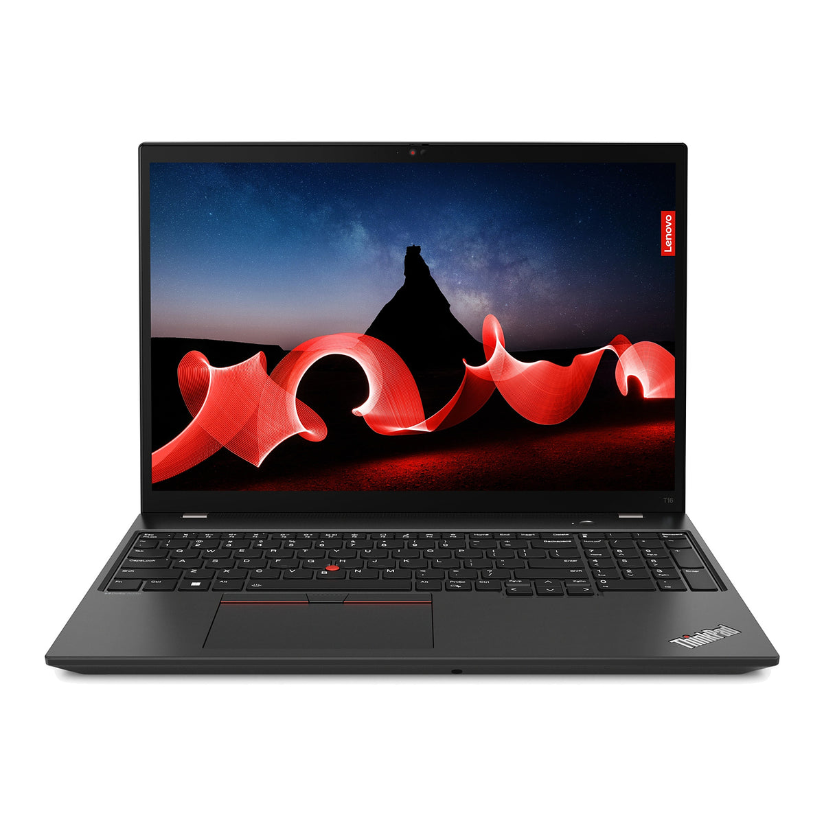 Lenovo ThinkPad T16 2. gen. - forfra med åben skærm