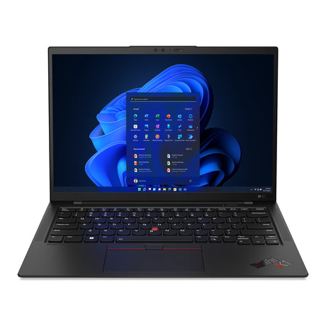 Lenovo ThinkPad X1 Carbon 11. gen. - forfra med åben skærm